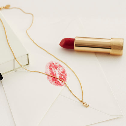 Little Love Letter Necklace Gold